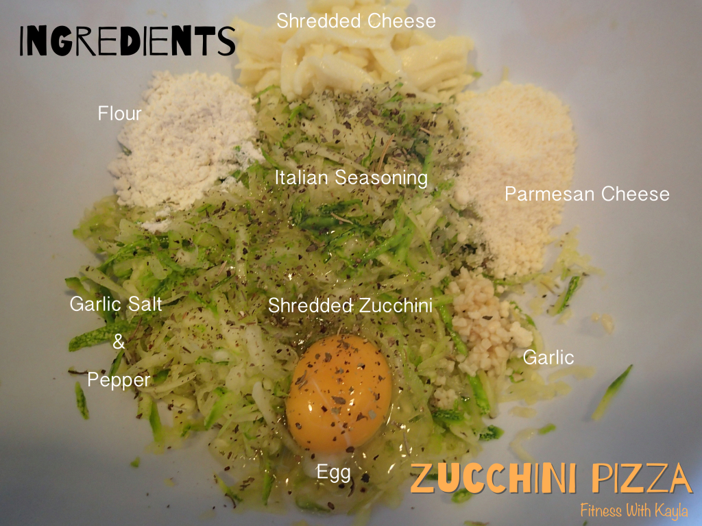 Zucchini Pizza Ingredients